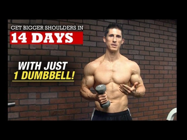 Bigger Wider Shoulders in 14 DAYS (With 1 DUMBBELL!) 