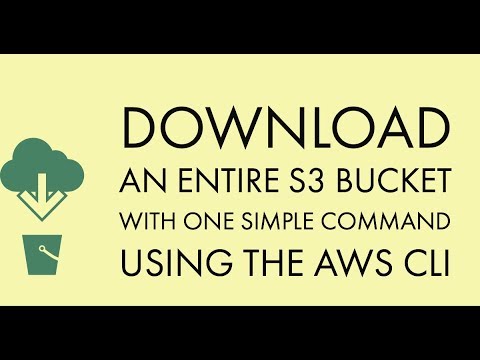 awscli download files from s3 buckets