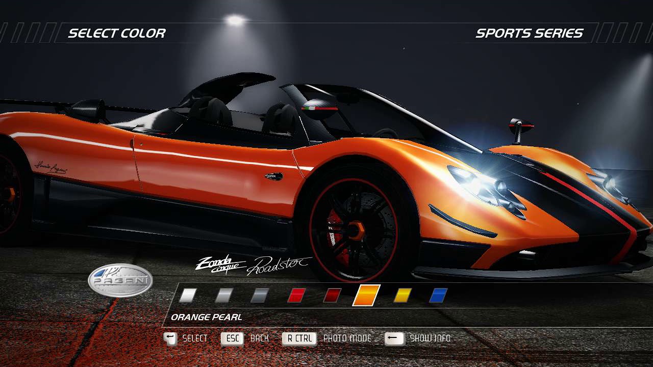 Pagani zonda nfs
