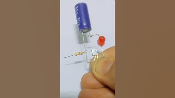 simple and powerful led flasher circuit using 2n2222 transistor #shorts #shortvideo
