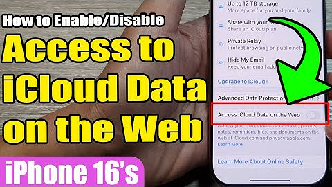 🔒 How to Enable/Disable Access to iCloud Data on the Web 🌐 | iPhone 16/16 Pro Max/iOS 18