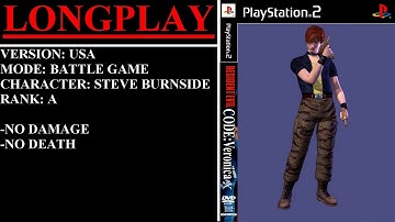 Resident Evil Code: Veronica X [USA] (PlayStation 2) - (Longplay - Steve | Battle Game | A Rank)