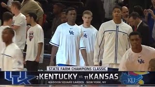 #2 Kentucky vs #11 Kansas Basketball Highlights (11/15/2011 - Champions Classic)