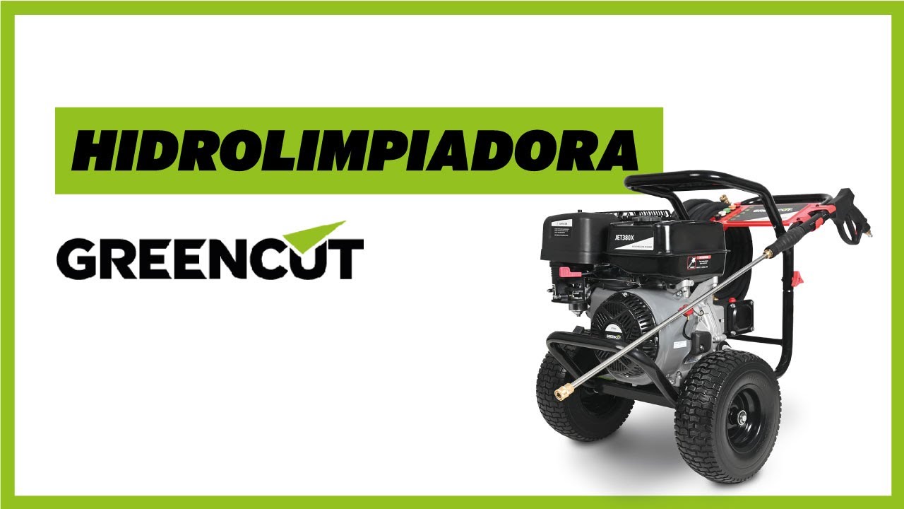 🌱 Hidrolimpiadora de gasolina JET380X de Greencut - Limpieza potente y eficiente