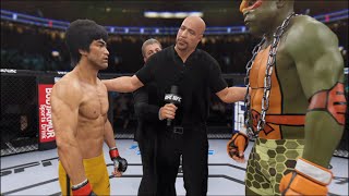 Bruce Lee Vs. Turtle Michelangelo - Ea Sports Ufc 4 - Epic Fight 🔥🐲