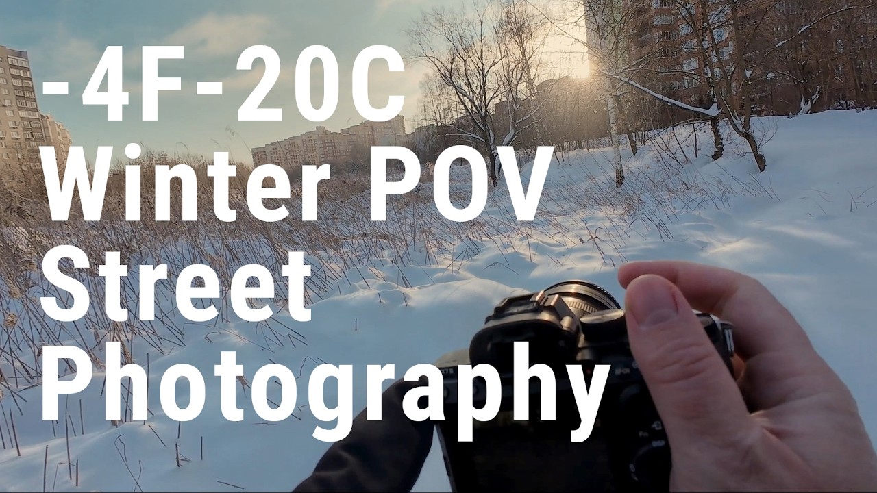 Winter POV Street Photography Snowy Walk | Sony A7M3