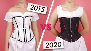 Comparing my FIRST corset to my BEST corset: sewing a Victorian Corset