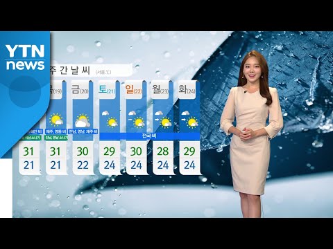 [날씨] 내일, '오늘만큼 더워'...내일도 제주도·동해안 비 / YTN