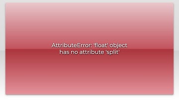 AttributeError: 