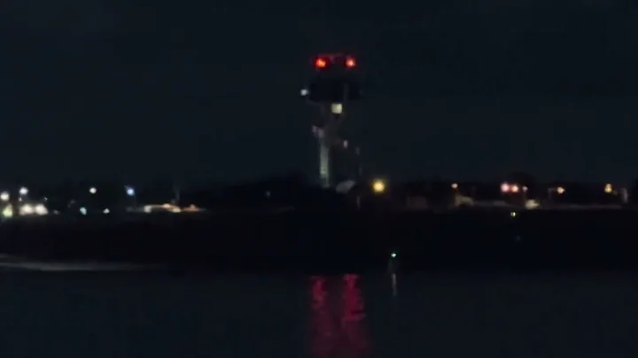 Qantas A380-841 & UPS B747-400F night time flight from Sydney on runway 16R