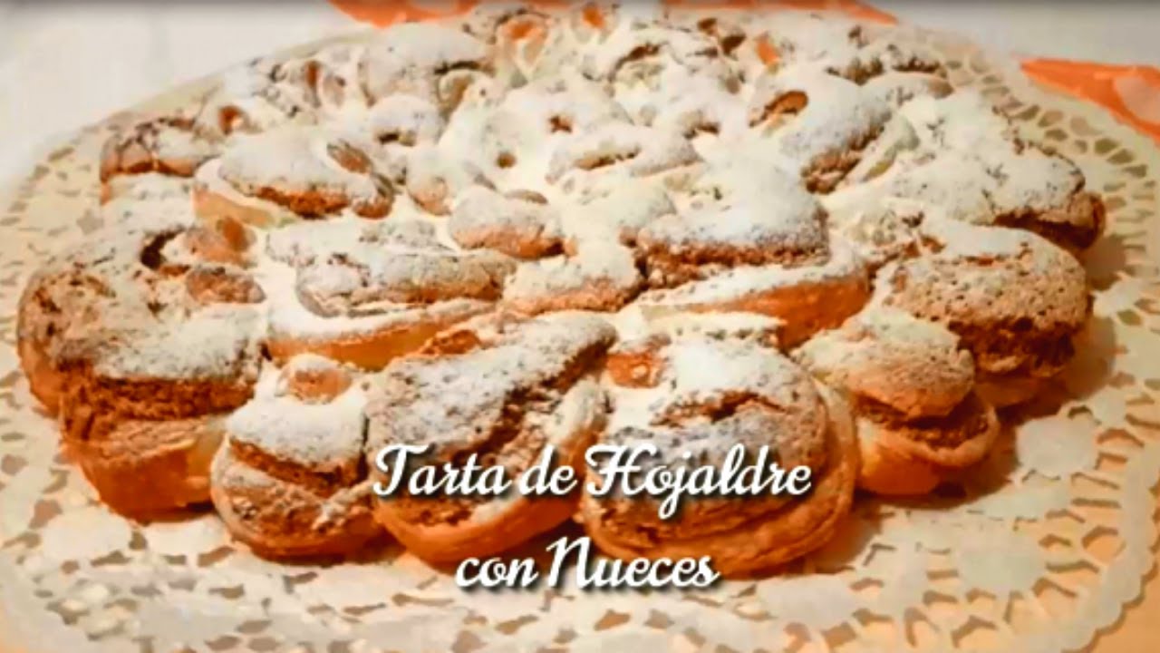 TARTA de HOJALDRE con NUECES - Deliciosa y muy Fácil