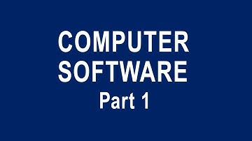 Class VII COMPUTER SOFTWARE | Part 1