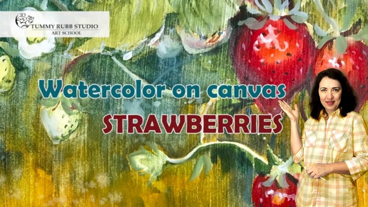 How to paint watercolor on acrylic primed canvas experimental approach