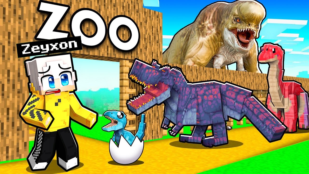 Ho COSTRUITO uno ZOO per DINOSAURI in Minecraft!
