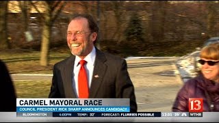 Play video: Rick Sharp to run against Brainard for Carmel mayor