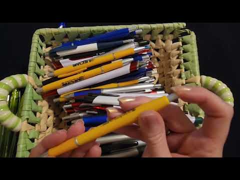 ASMR | Misprint/Overrun Pens Show & Tell (Soft Spoken)