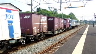 JR貨物 EF210-155号機[新] 貨物列車1058レ【爆走＆カタログハウスUR20Aコンテナ積載!】