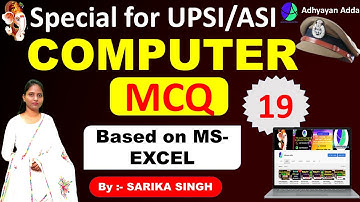 Computer Classes For SI and ASI  | Target Batch For UP SI/ASI | Class-19 | By Sarika Singh
