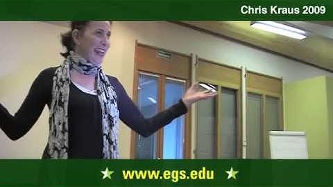 Chris Kraus. Video, the Female, and the Universal Eye 2009 1/8