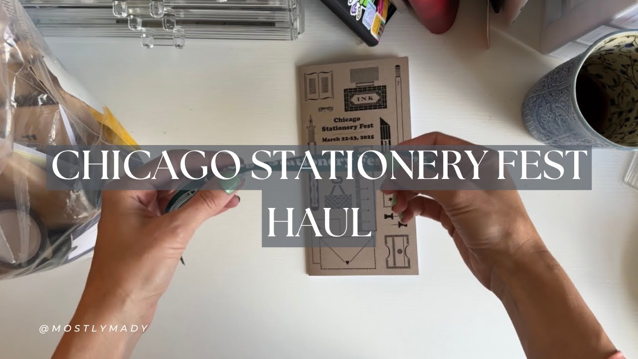 Chicago Stationery Fest Haul.. open all my goodies with me!!