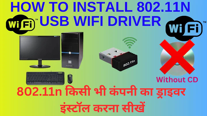 How To Install 802.11n Usb Wireless driver || 802.11n Wireless Usb Adapter