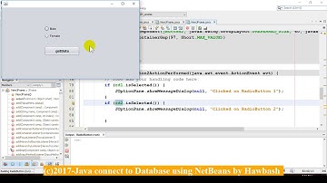 #19 Java GUI: Using Radio Button in java