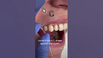 How to floss your teeth!