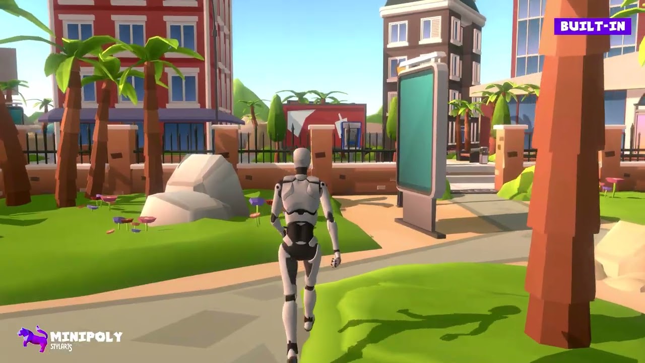 Minipoly Series - Modern Island City ( Stylized Lowpoly Environment ), video preview 20