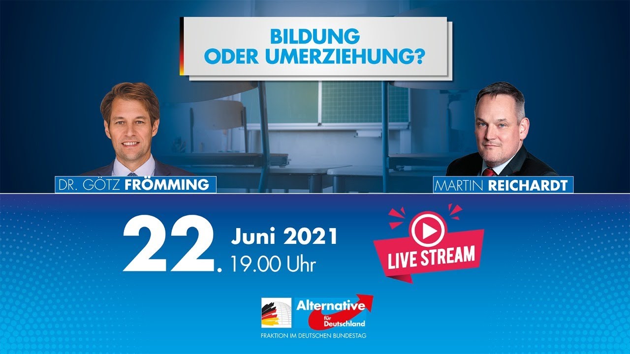 22.06.2021 Live-Podiumsdiskussion: Bildung oder Umerziehung?