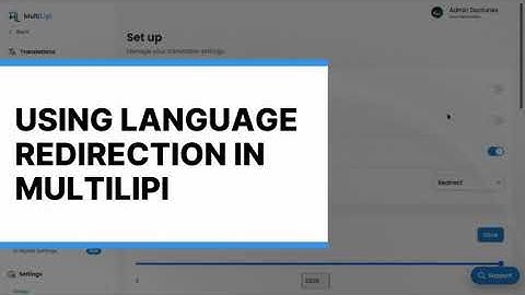 Setting Up Automatic Language Redirection (Auto-Detect User Language)