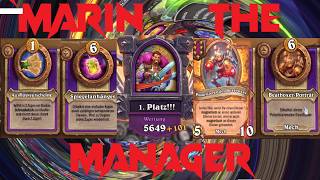 Hearthstone Battlegrounds : Marin the Manager # 1 Place screenshot 1