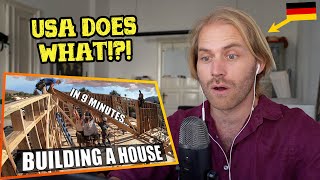 German reacts to "Building A House In 9 Minutes!"