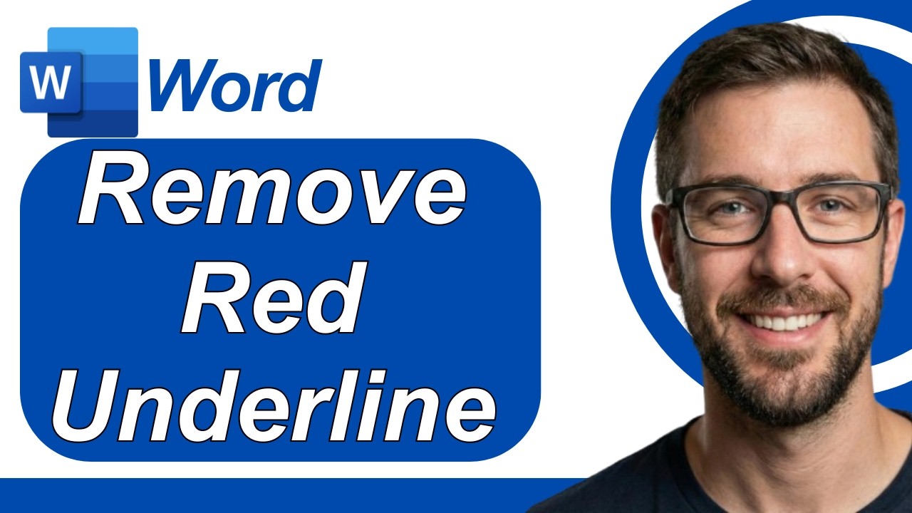 How To Remove Red Underline In Microsoft Word [2026 Guide] - YouTube