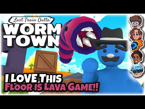 I LOVE This Floor is Lava Game!! | Let's Try Last Train Outta' Wormtown | ft. The Wholesomeverse