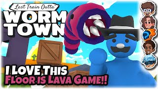 I LOVE This Floor is Lava Game!! | Let's Try Last Train Outta' Wormtown | ft. The Wholesomeverse