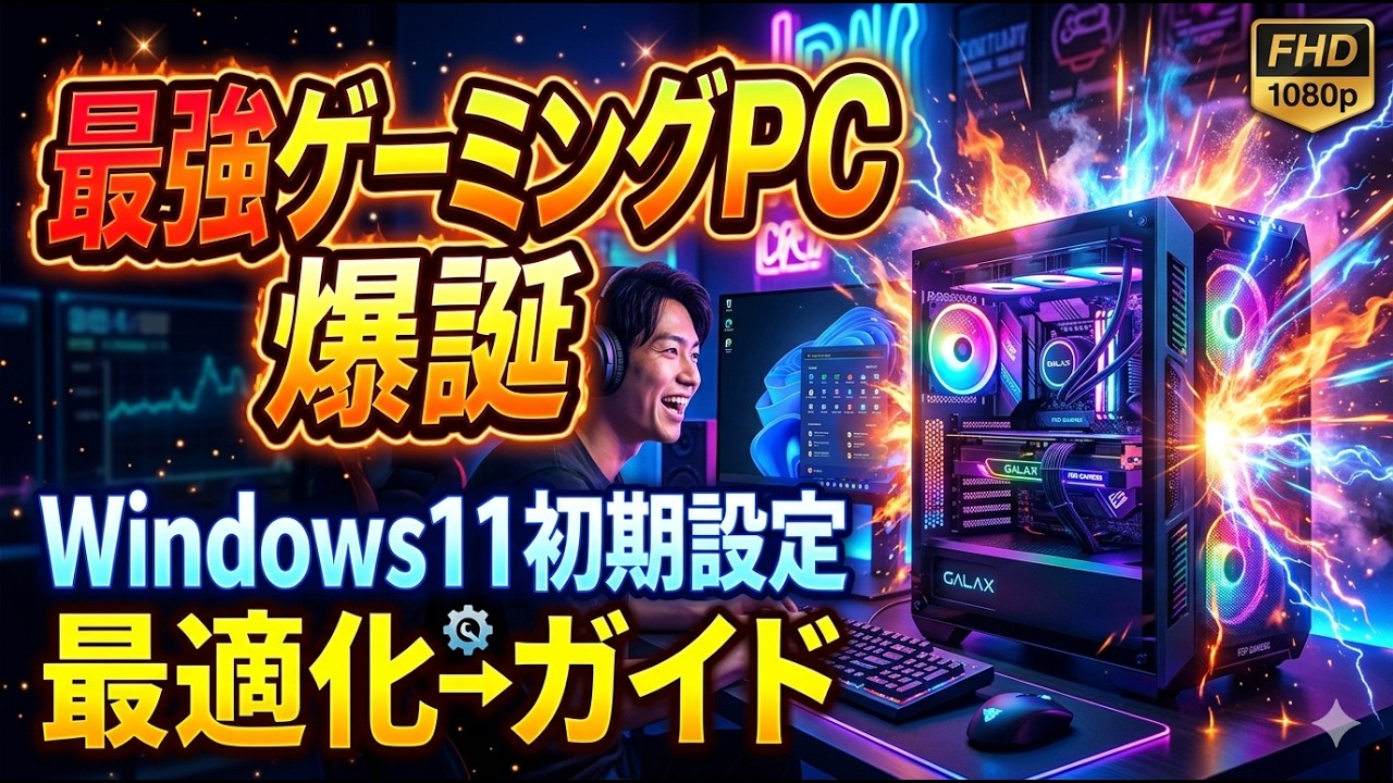 最強ゲーミングPC爆誕-Windows11初期設定 最適化ガイド - YouTube
