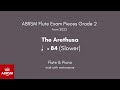 ABRSM Flute Grade 2 from 2022, The Arethusa ♩= 84 (Slower) Flute & Piano midi with metronome