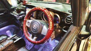 ホンダNボックス カスタム D.A.D/ギャルソン 運転席まわりから座席シート 後部座席も