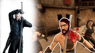 EP.17 เกมเสมือนจริง ฟันทีคอขาดดาบ YAMATO | เกม Blade and Sorcery VR แคสเกมอีสาน | VR Game screenshot 5