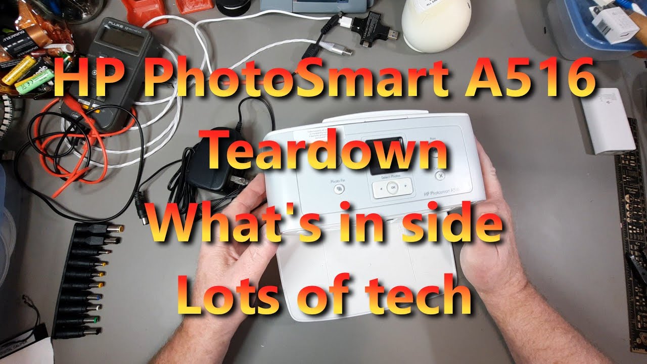 HP PhotoSmart A516 Teardown What's in side - YouTube