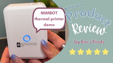 Demo Review | NIIMBOT D110 Label Maker Machine with Tape, Small Thermal Sticker Printer
