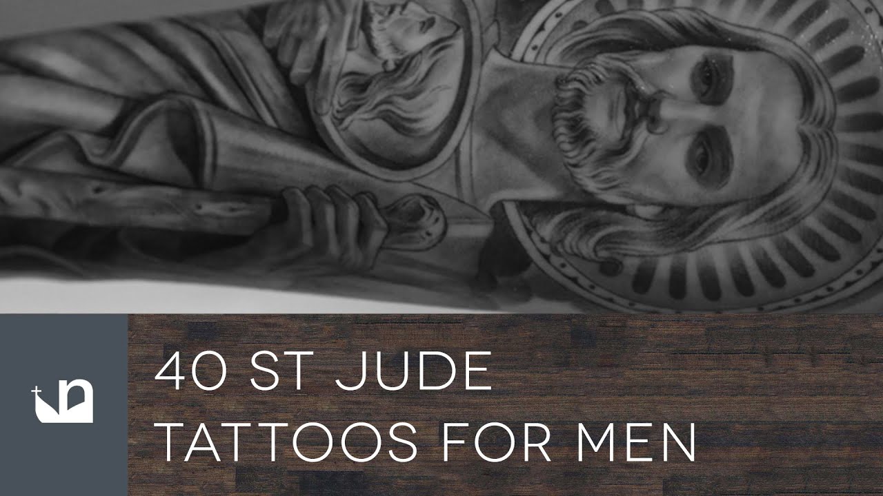 40 St Jude Tattoos For Men - YouTube