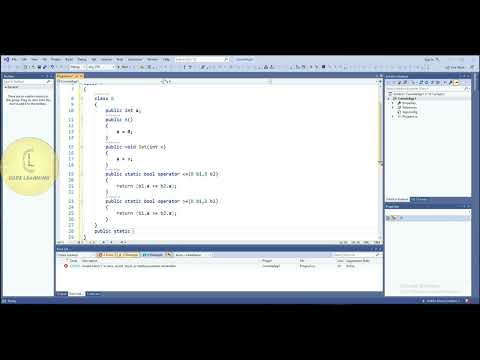 C# | Operator overloading 'greater and less than or equal to Operator' | CodeLearning