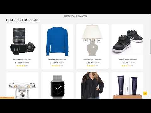 Responsive Ecommerce Website Using 3 different UI FRAMEWORK HTML CSS JS WITH UI
