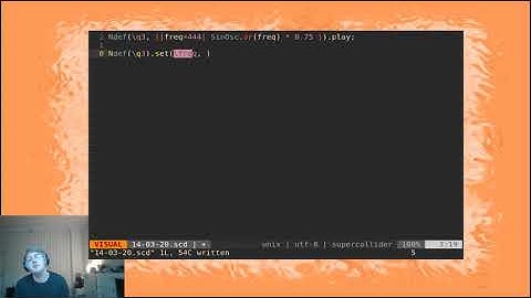 SuperCollider tutorial: Livecoding using Ndefs in SuperCollider (Quarantine Live Stream #1)