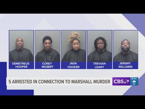Five people arrested in connection to Marshall murder - YouTube