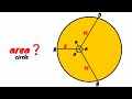 Can you crack the area of the circle