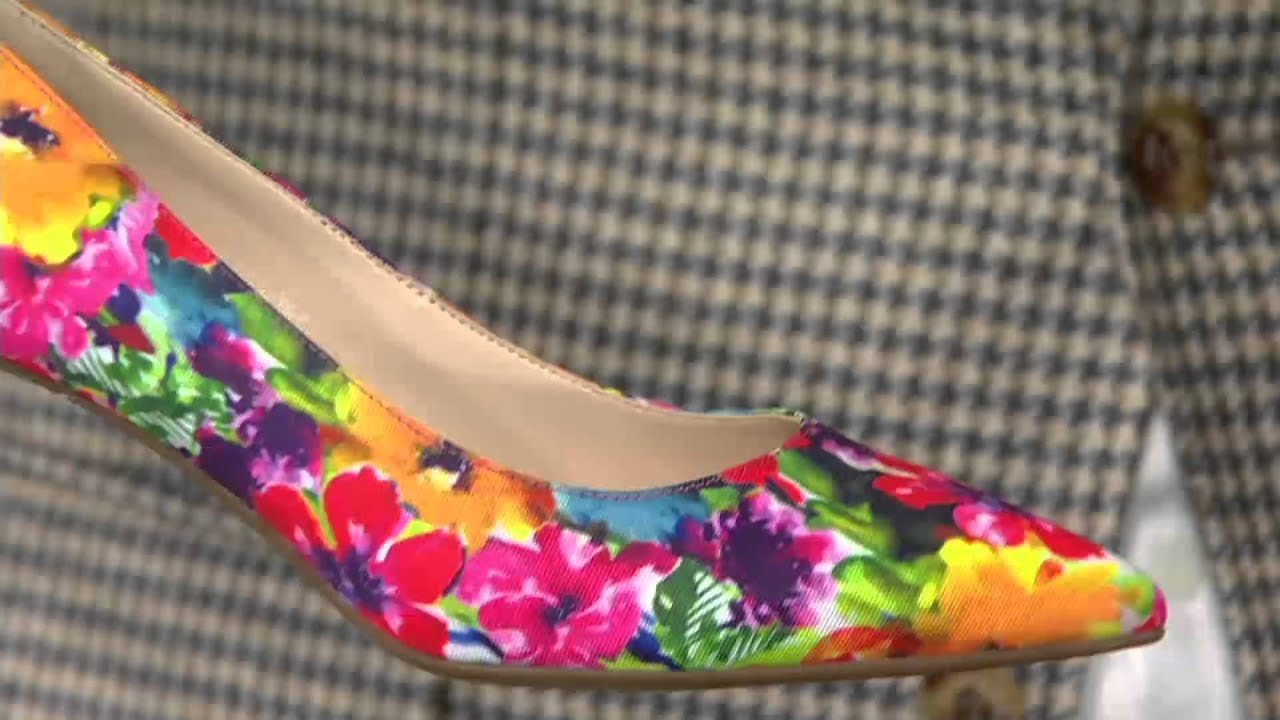 Marc Fisher Pointed-Toe Mid-heel Pumps - Milee on QVC