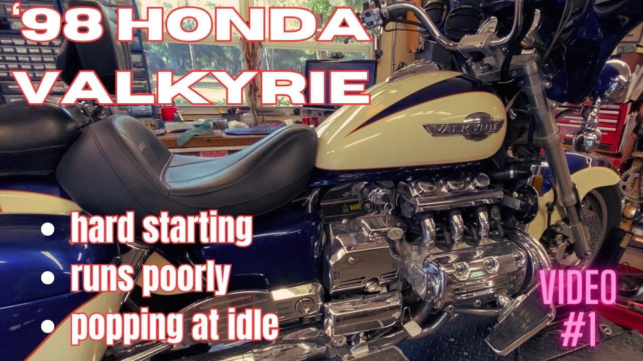 '98 Honda Valkyrie - hard starting, runs like crap. Let's dig into it! Video #1