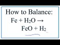 Balancing Chemical Equations Concepts